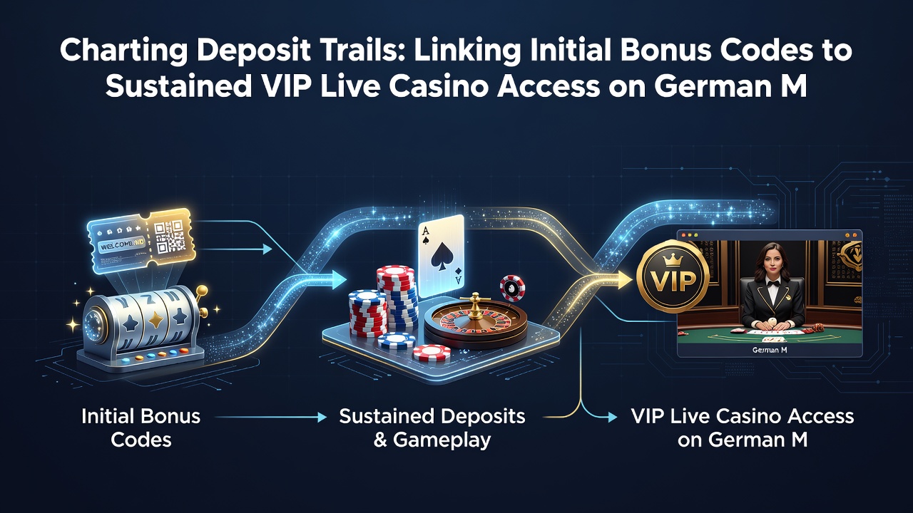 Darstellung des Übergangs von Bonus-Codes zu VIP-Live-Tischen auf Mobilgeräten