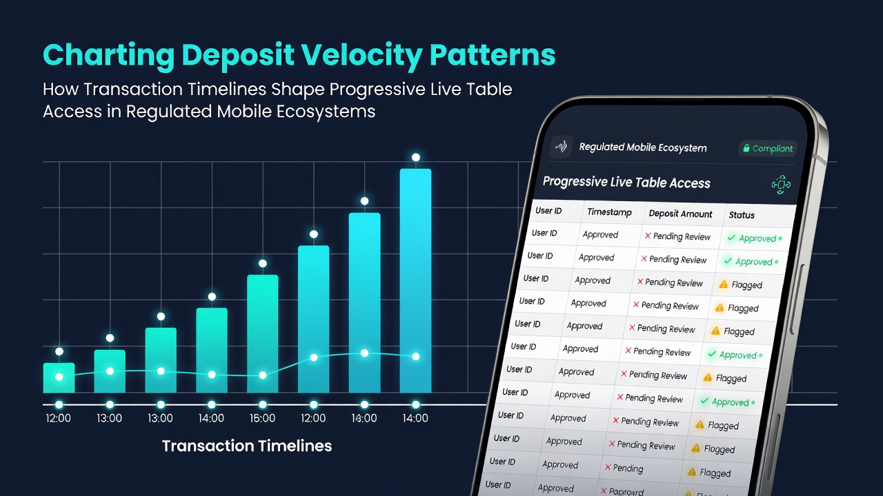 Diagramm zeigt Einzahlungsgeschwindigkeitsmuster und Zeitpläne in mobilen Casino-Apps