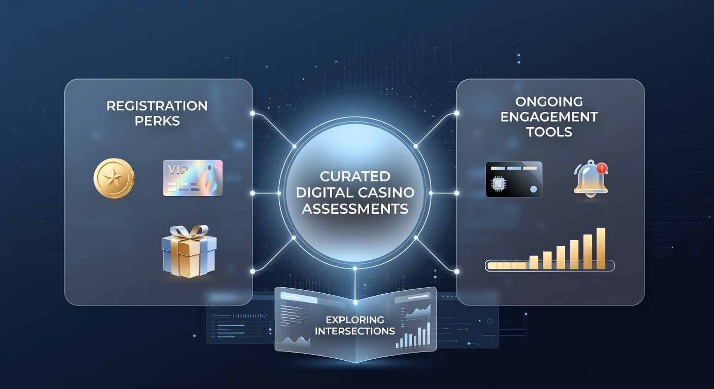 Darstellung der Verbindung zwischen Registrierungsperks und Engagement-Tools in digitalen Casino-Bewertungen