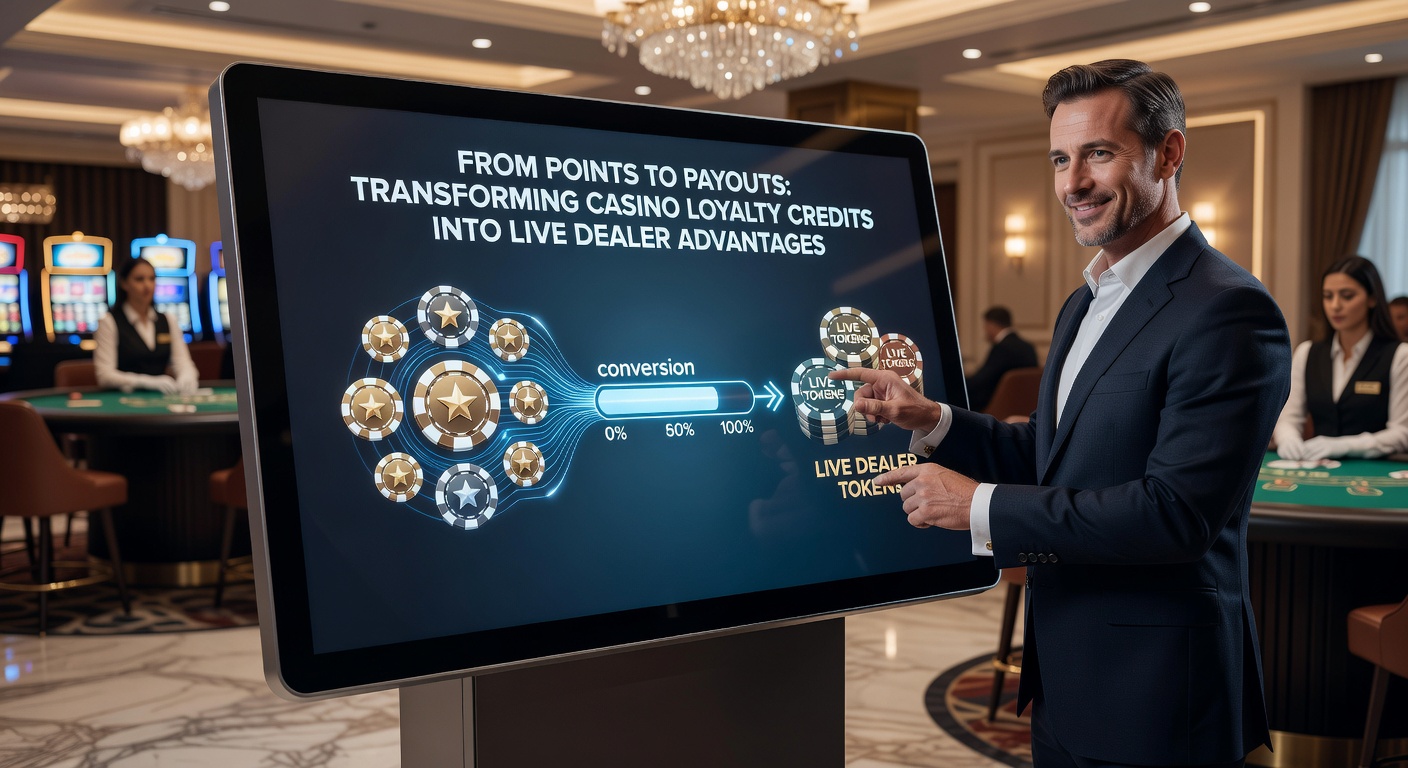Detaillierte Darstellung eines Loyalty-Dashboards mit Punkte-Umtauschoptionen für Live-Dealer-Spiele, inklusive VIP-Tisch-Upgrades und Cashback-Angeboten