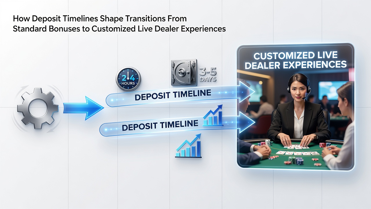 Visualisierung von Live-Dealer-Übergängen durch zeitgesteuerte Einzahlungen auf mobilen Geräten