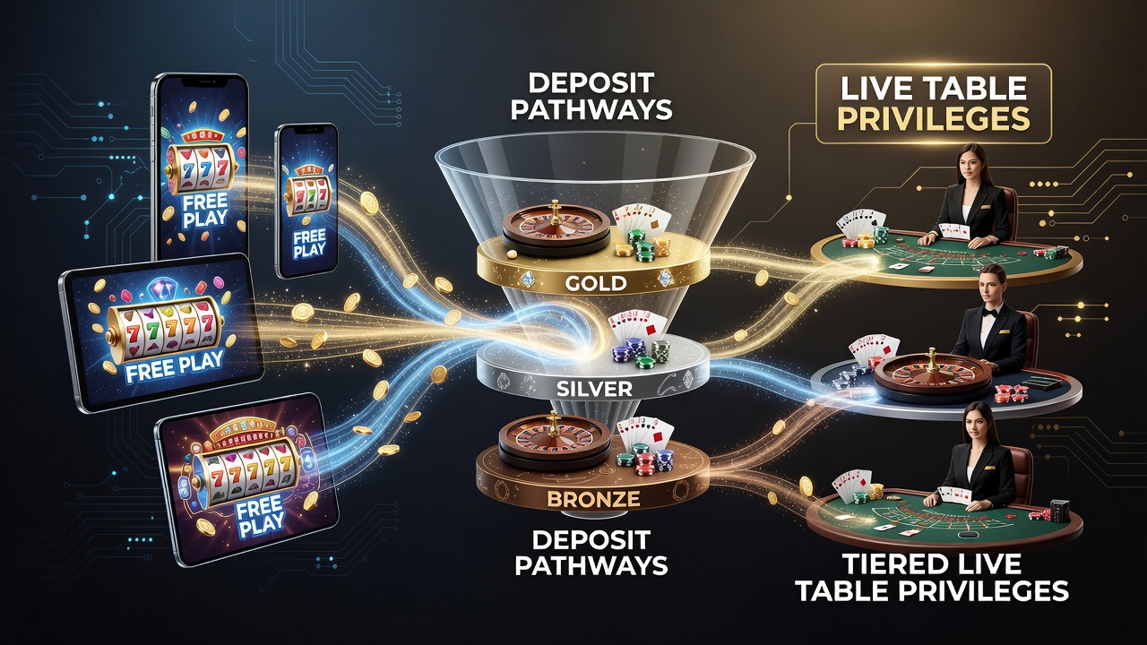 Mobile Casino Deposit Pathways Illustration