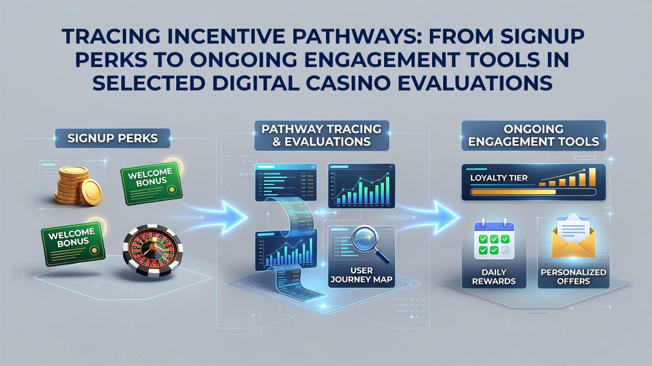 Visualisierung von Anreizpfaden in digitalen Casino-Bewertungen mit Fokus auf Anmeldeboni und Engagement-Tools