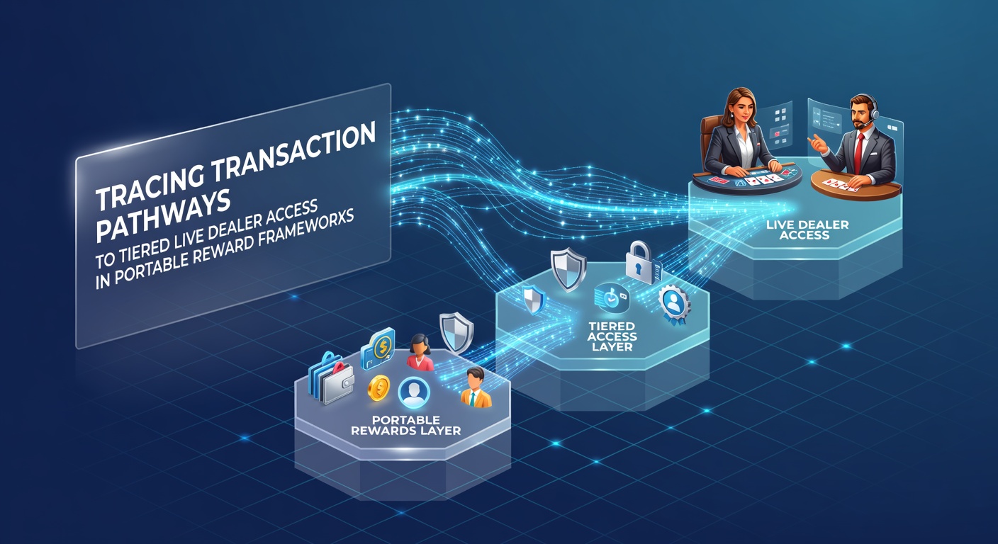 Transaktionspfade in mobilen Casino-Belohnungssystemen visualisiert mit Live-Dealer-Zugang